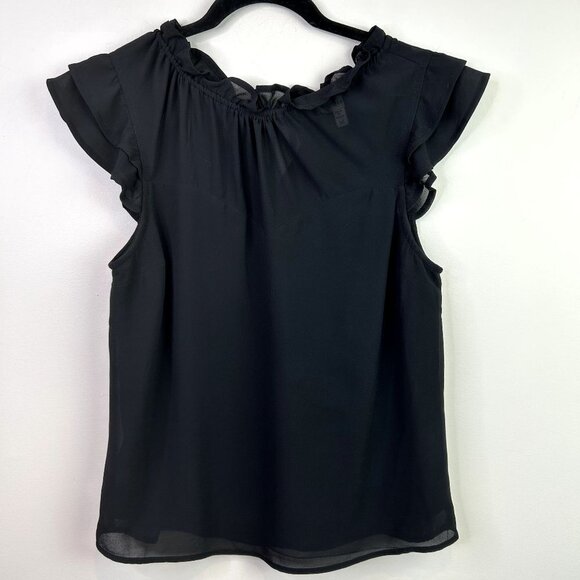 High neck sheer sleeveless dress‎ top medium - Picture 1 of 5